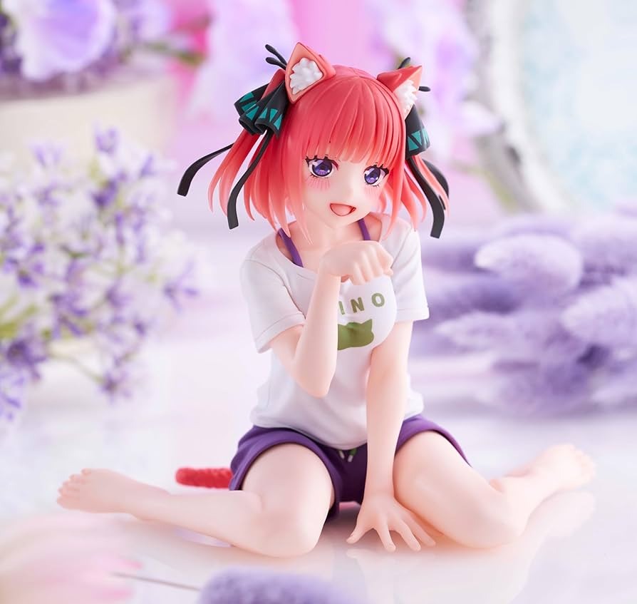 預約商品 1月 TAITO 景品 五等分的新娘 Desktop Cute 中野二乃 Cat room wear Ver. 13CM 再販