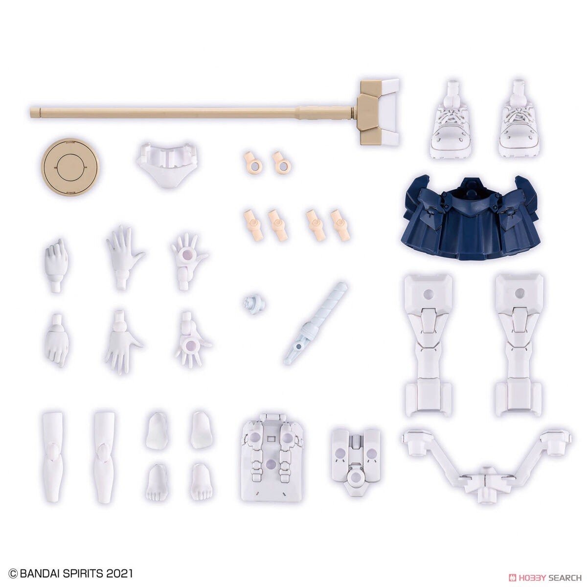 BANDAI 組裝模型 30MS 身體配件套組 OB-17 TYPE MD1 女僕裝 顏色A:圖片 2