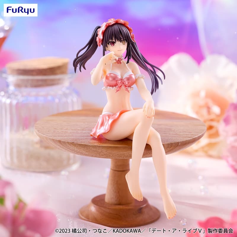 預約商品 12月 FURYU 景品 約會大作戰Ⅴ 泡麵蓋公仔 時崎狂三 粉色泳衣Ver.