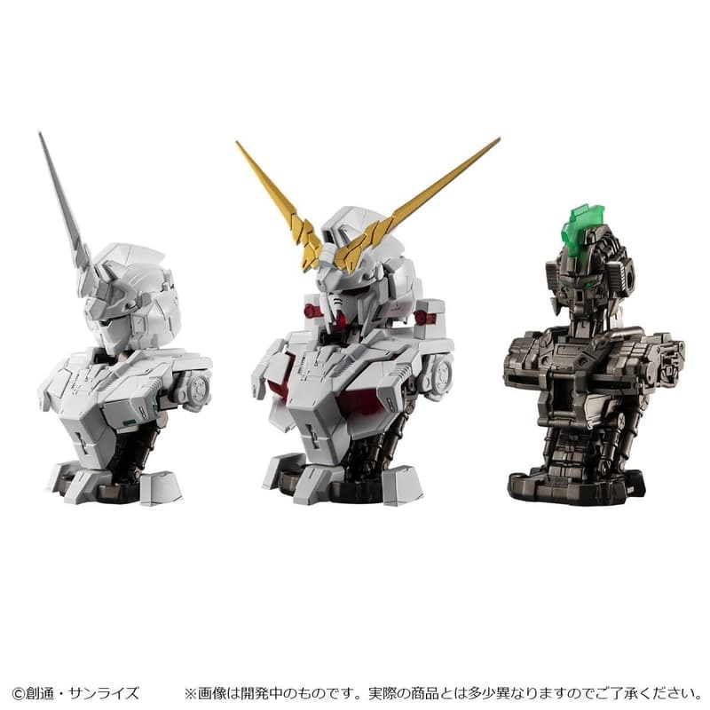 預約商品 11月 BANDAI 盒玩 機動戰士鋼彈 MS機械胸像 DX 獨角獸鋼彈 一中盒6入 全3款