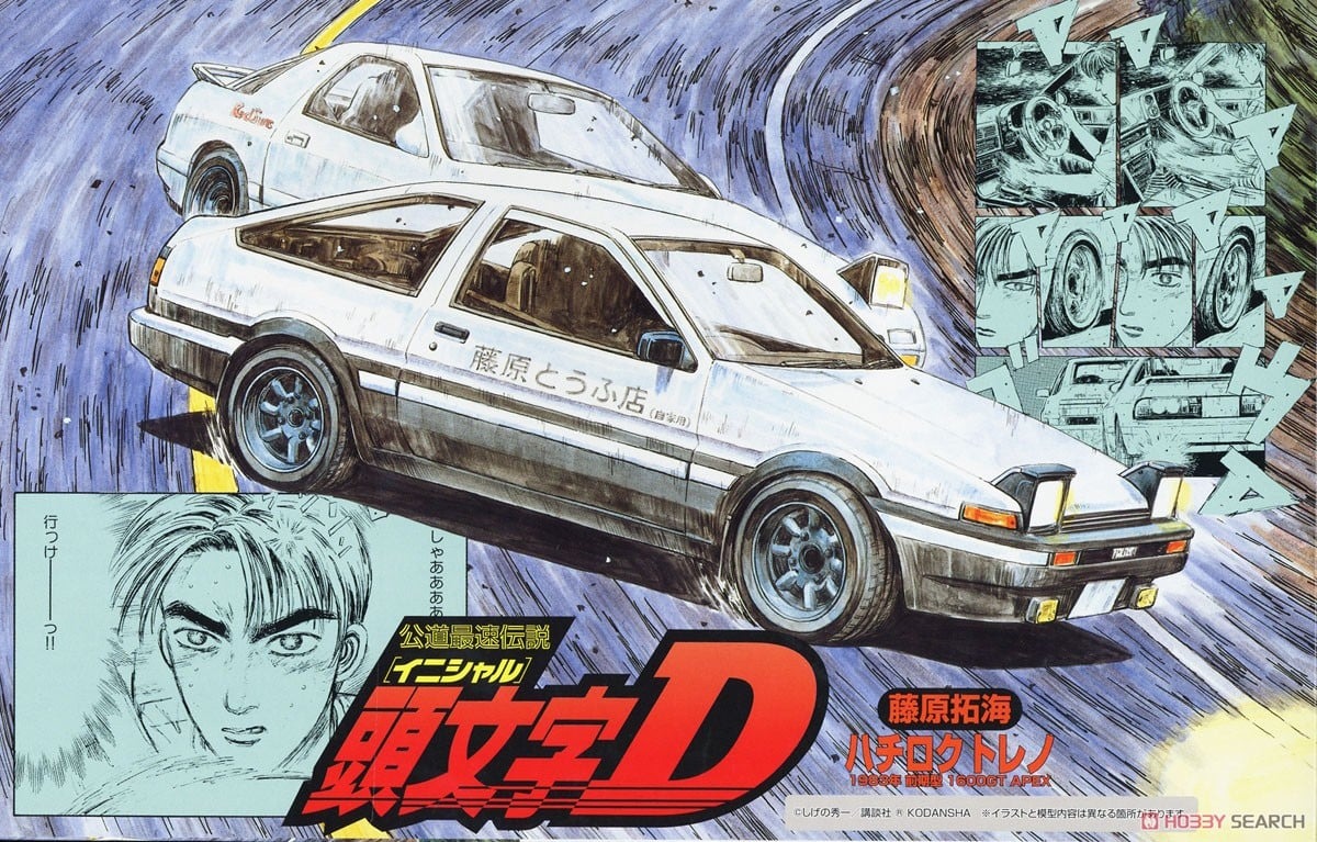 預約商品 8月 FUJIMI  1/24 頭文字D Trueno 前期型1600GT APEX(AE86)藤原拓海(模型)