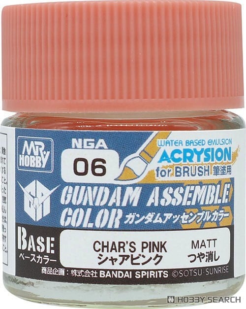 預約商品 8月 MR.HOBBY 郡氏 俊士 GSI GUNDAM ASSEMBLE NGA06 消光 夏亞粉紅色 水性漆