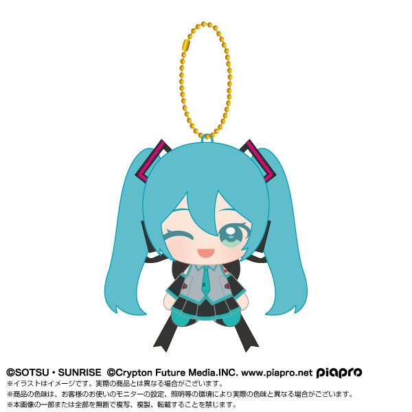 預約商品 11月 BANDAI CHIBI 坐姿吊偶 初音未來 X 攻擊鋼彈