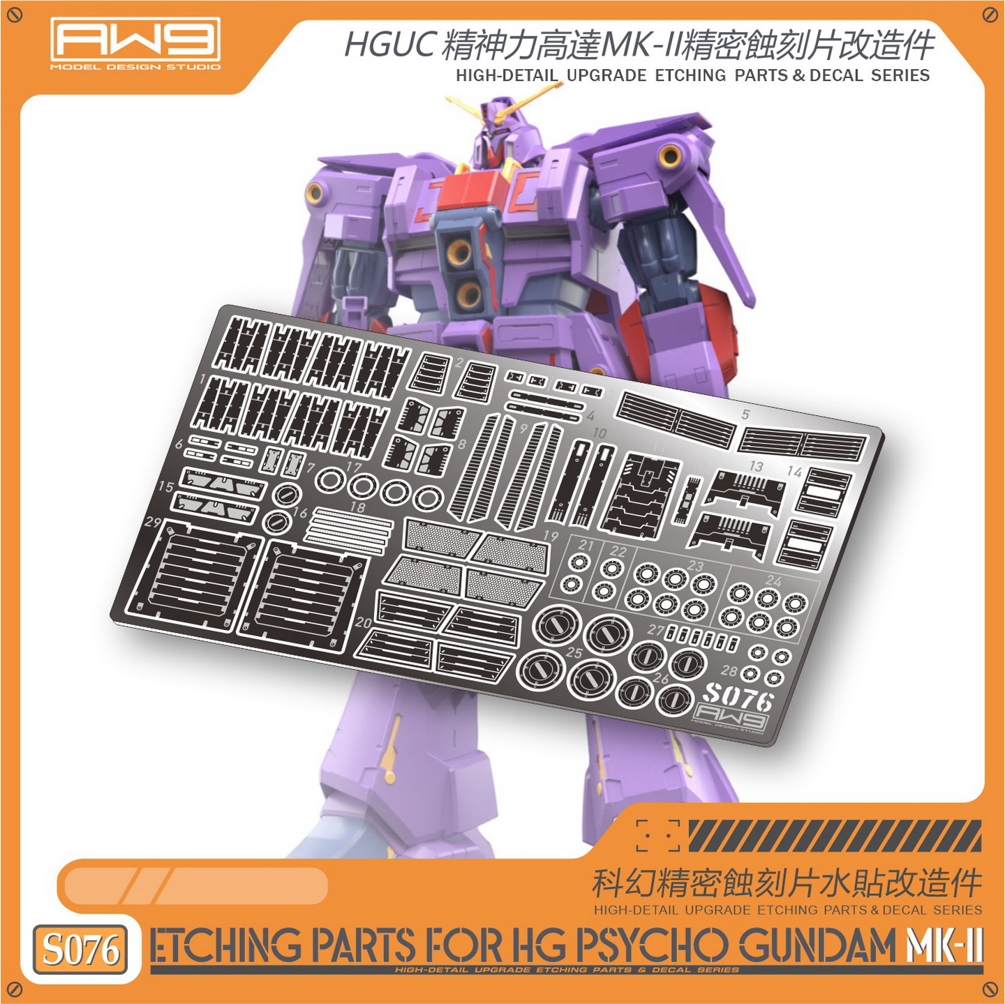 預約商品 9月 MADWORKS 鋼魂 S076 HG 腦波傳導型鋼彈 Mk-II 專屬蝕刻片